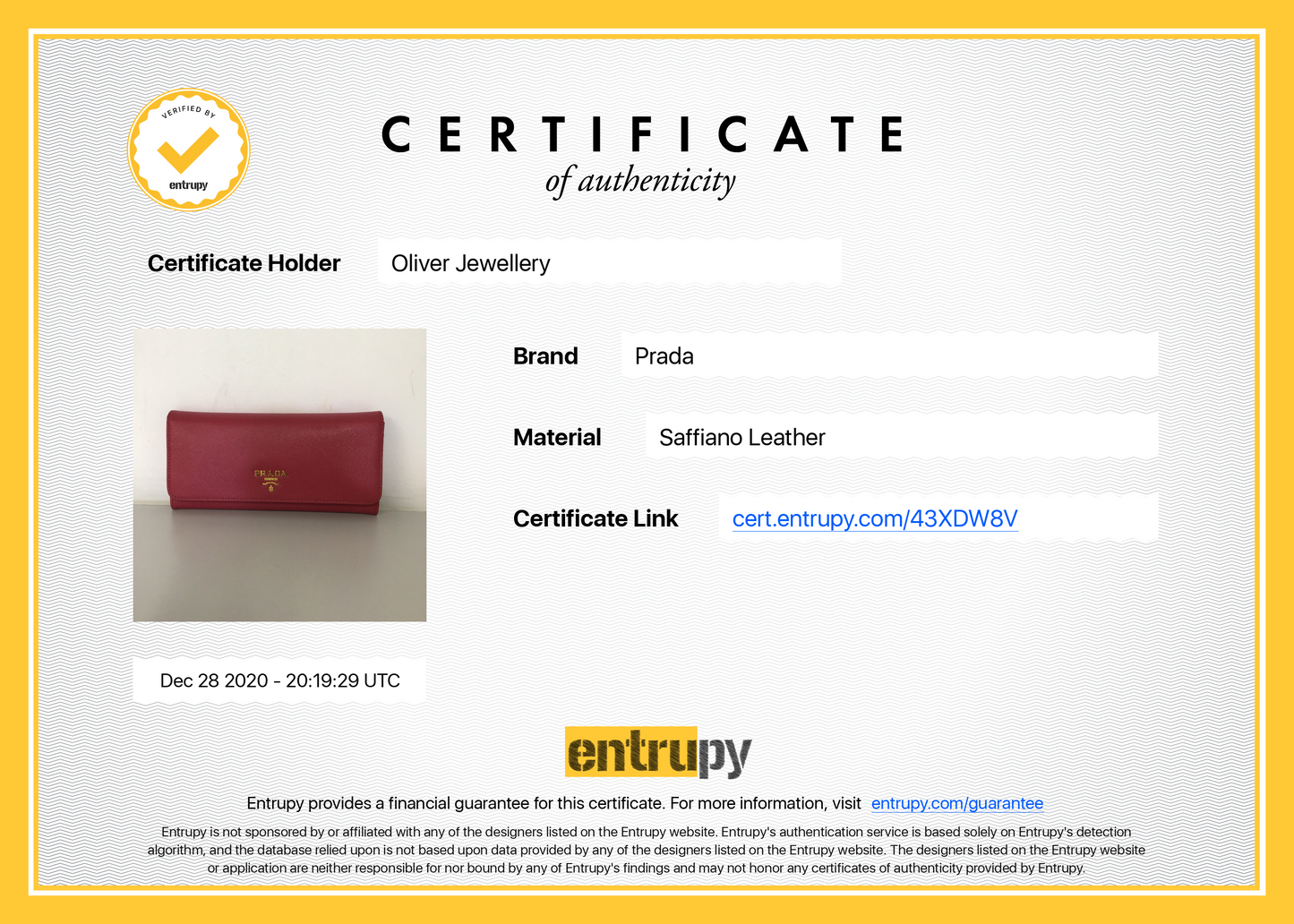 Prada Pink Saffiano Continental Wallet