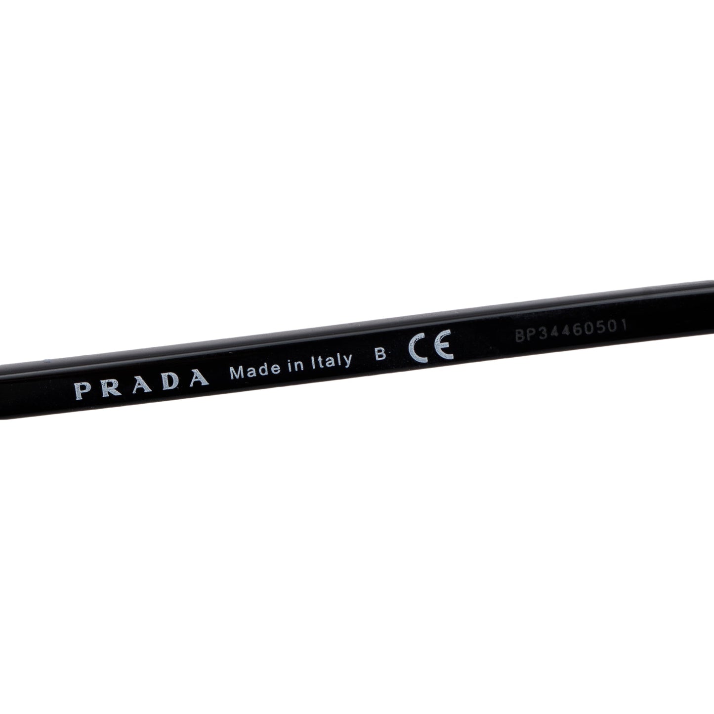 Prada SPR 19U Black Acetate Cat-Eye Sunglasses