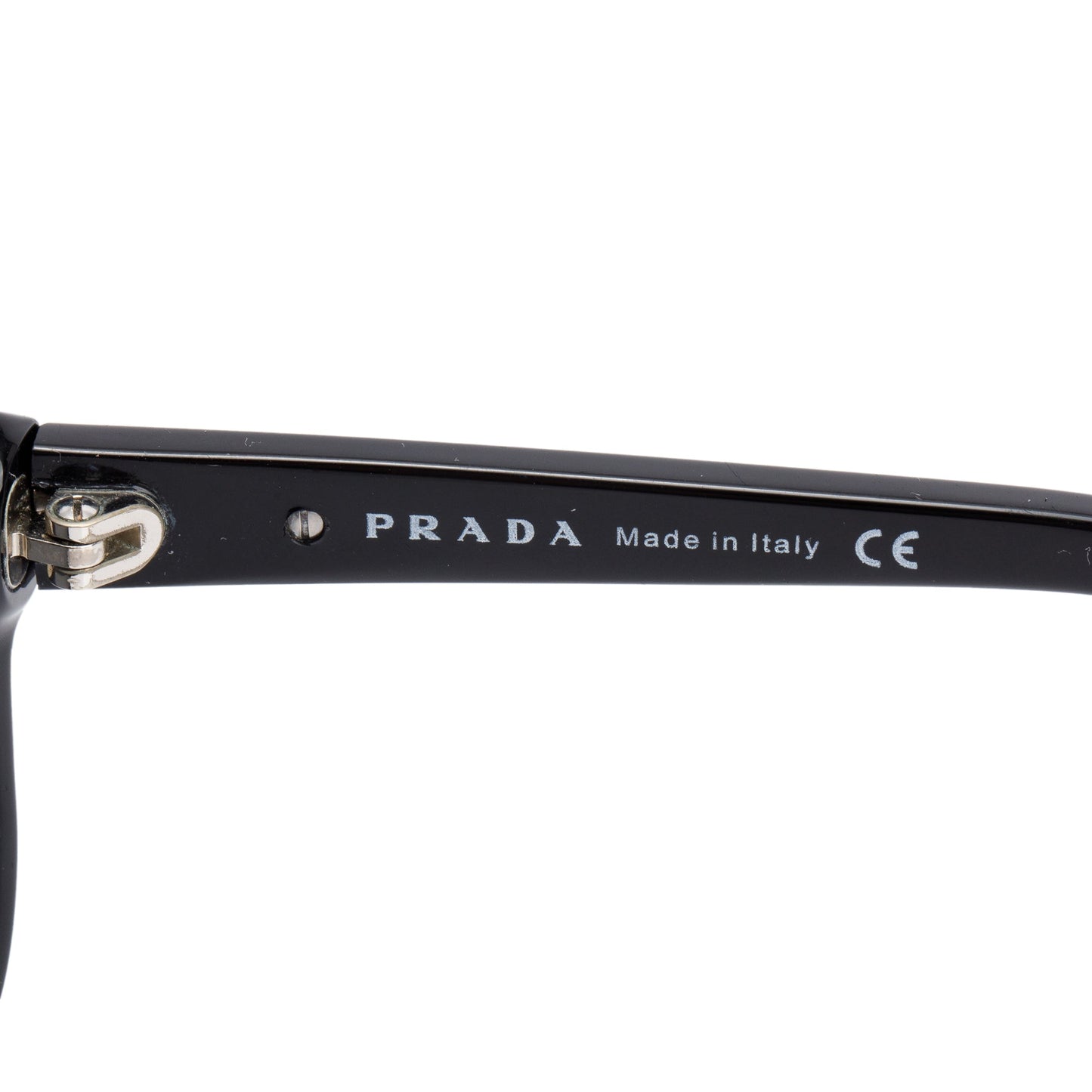 Prada SPR 21I Black Acetate Conceptual Sunglasses