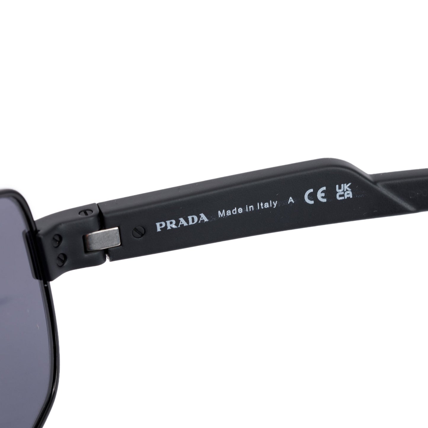 Prada SPS54Y Black Linea Rossa Sport Shield Sunglasses