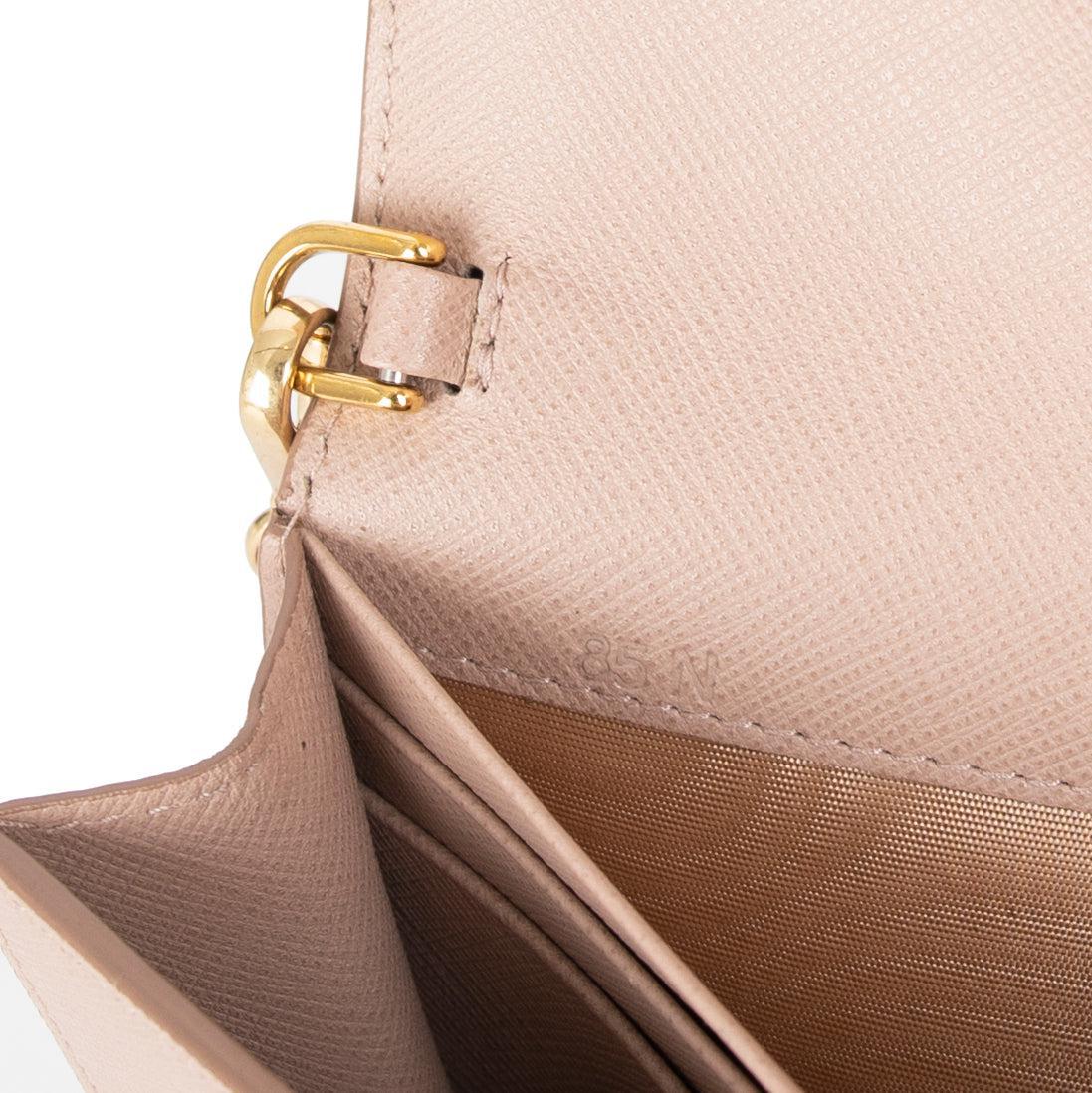 Prada Saffiano Cahier Wallet on Chain