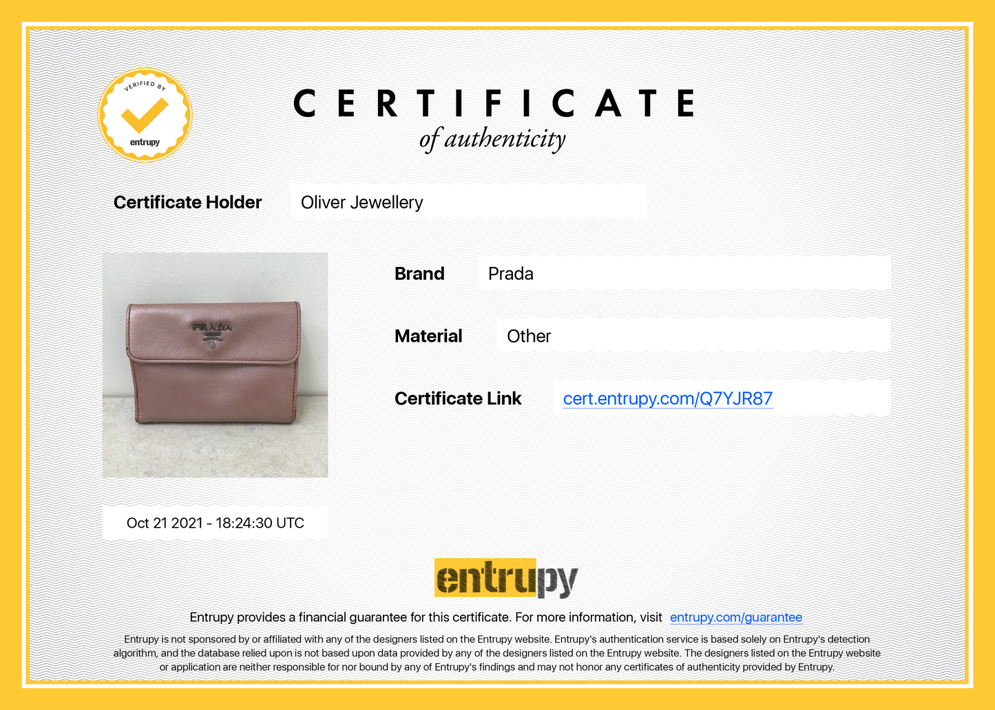 Prada Saffiano Metal Leather French Purse