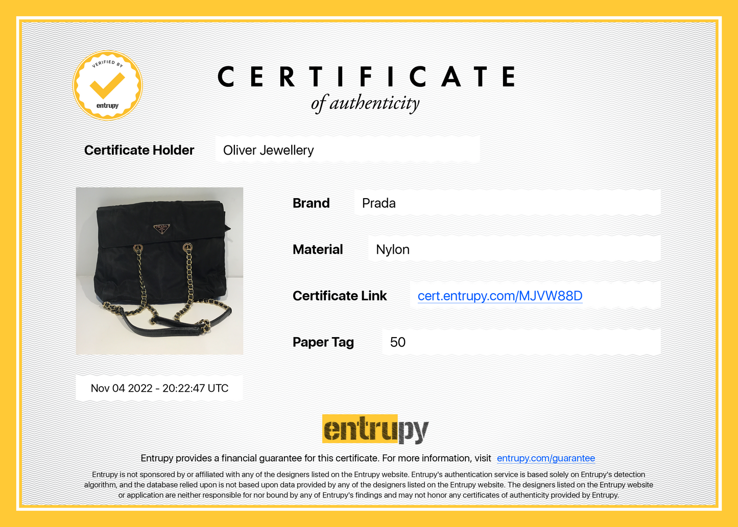 Prada Tessuto Nylon Flap Shoulder Bag