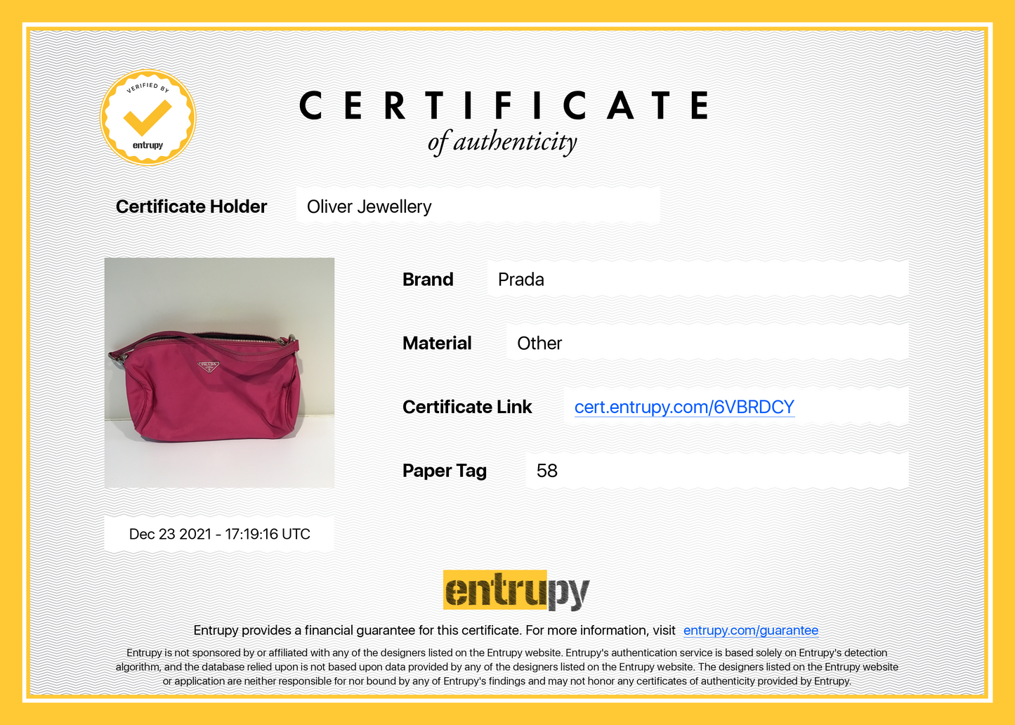 Prada Tessuto Nylon Pochette
