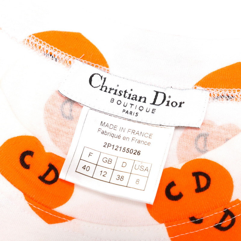Christian Dior Short sleeve T-shirt 2P12155026 cotton White / orange Women 40