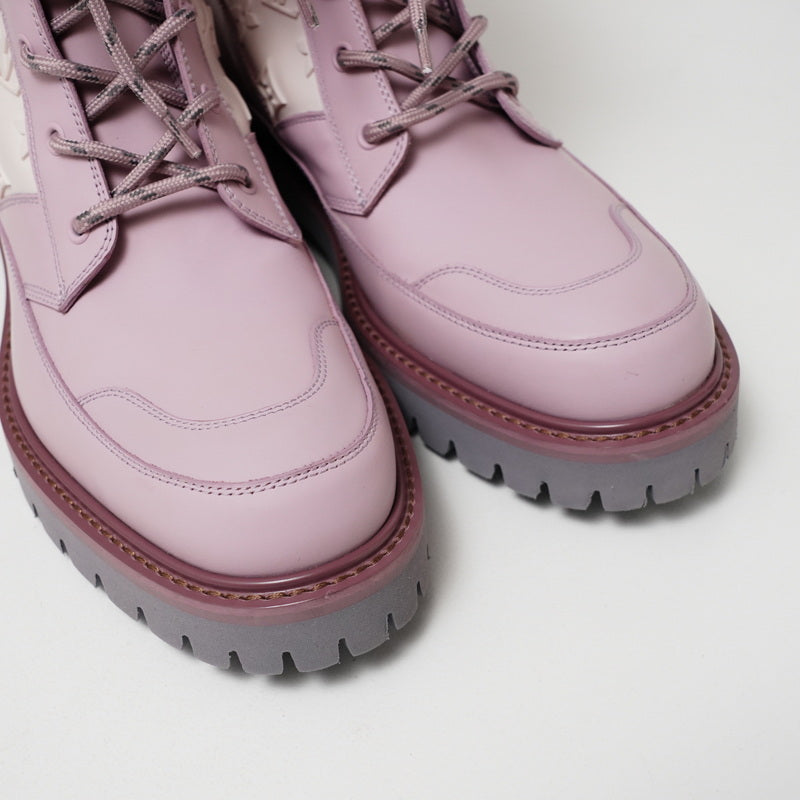 LOUIS VUITTON boots BM1119 leather Pink / White mens 7