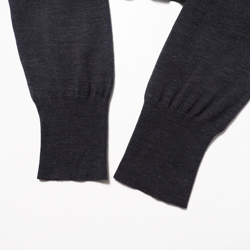 HERMES knit wool Dark gray type Women LA