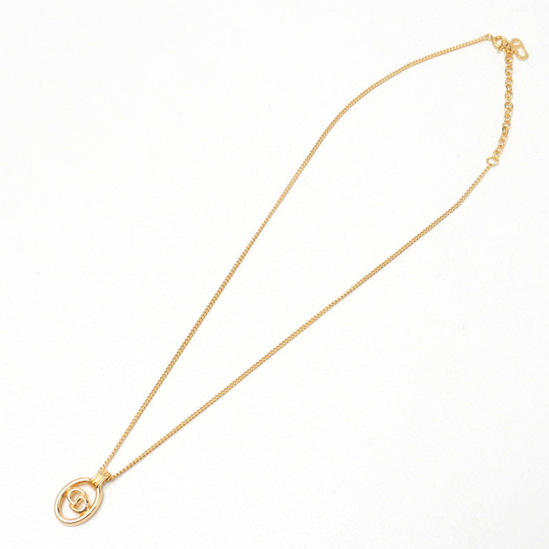 Christian Dior Necklace Gold Plated gold Women(Unisex)