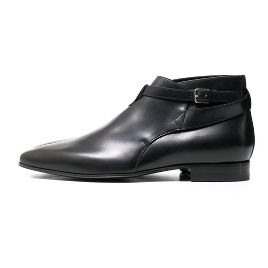 SAINT LAURENT boots WA379762 leather black mens 43