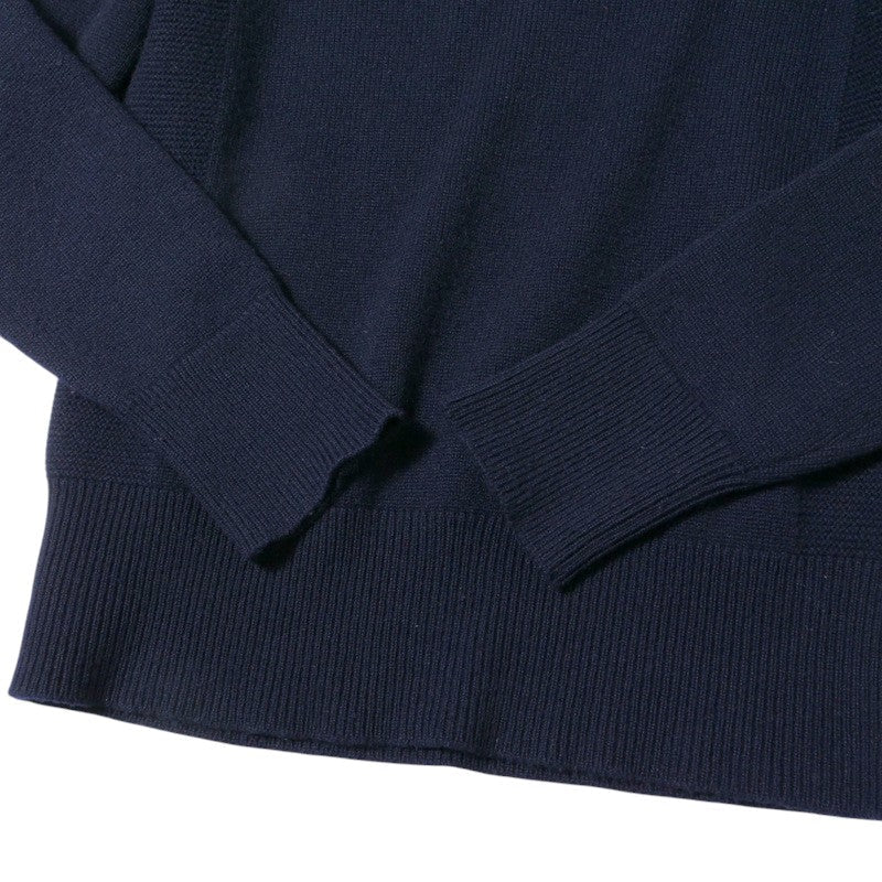 HERMES knit cashmere Navy Women 34