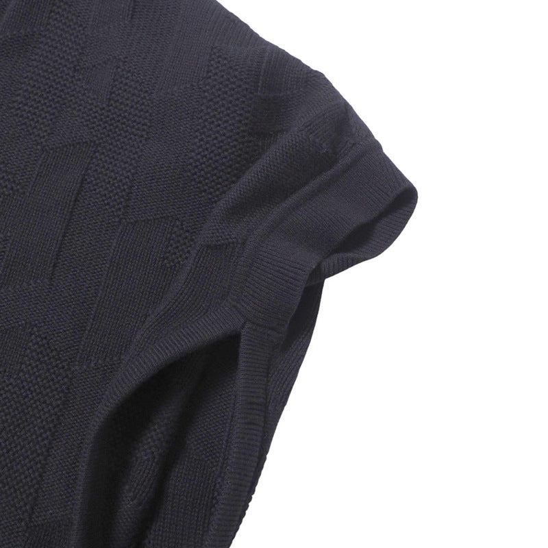 HERMES knit knit black Women 34