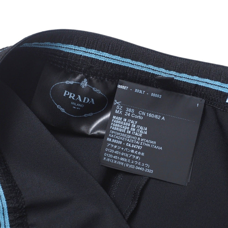 PRADA Pants P255B 89% polyester, 11% elastane black Women 38S