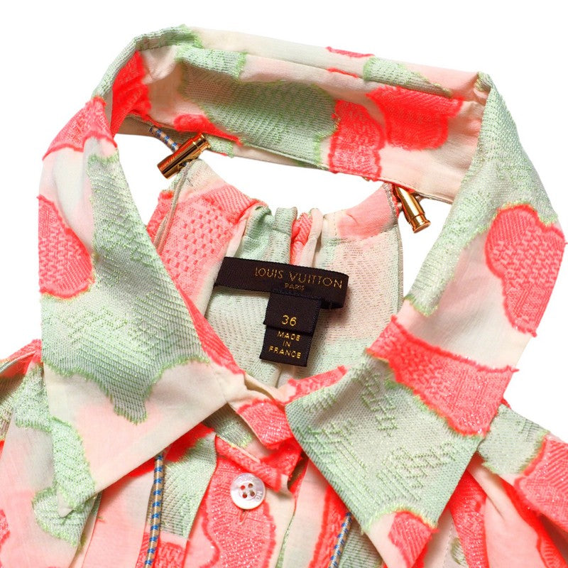LOUIS VUITTON blouse RW101B WQBL49S2Y cotton Green/pink type Women 36