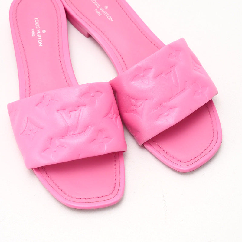 LOUIS VUITTON Sandals leather pink revival line Women 36