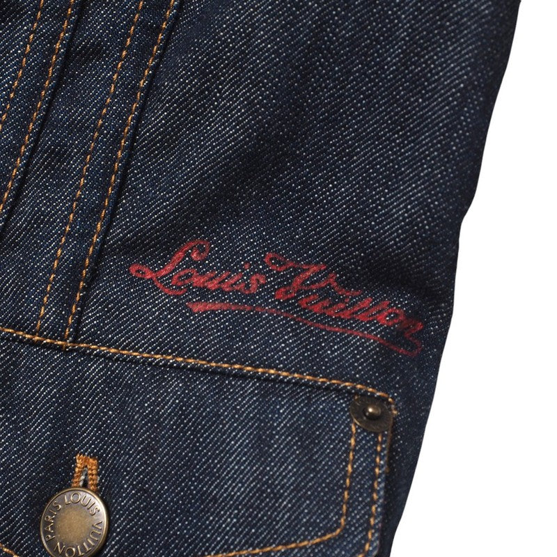 LOUIS VUITTON Denim Jacket Cotton denim Blue type Women 34
