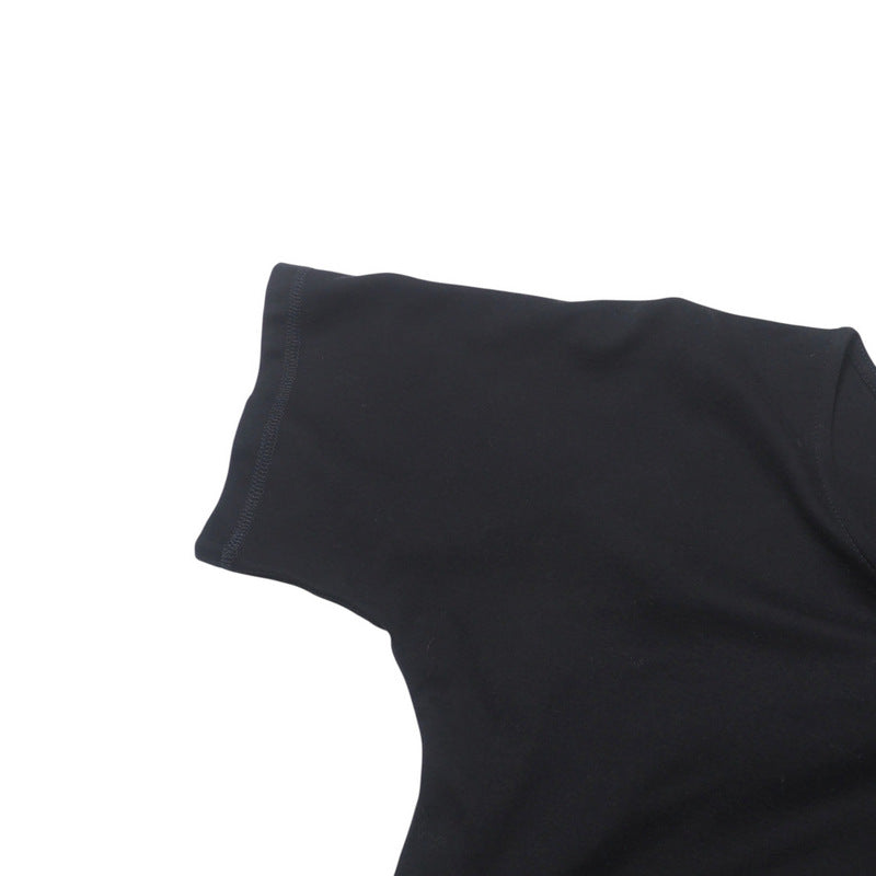 HERMES one piece cotton 100% black Women 34
