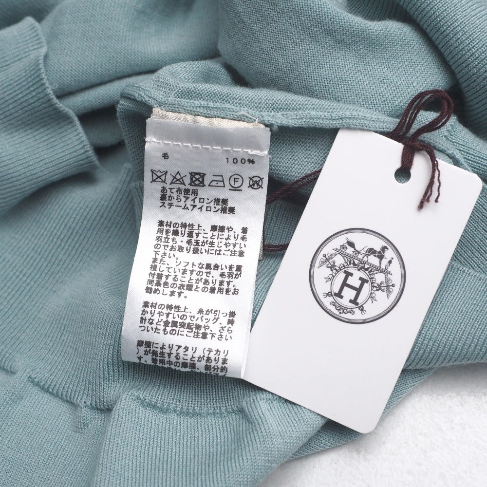 HERMES sweater knit Blue gray type mens S