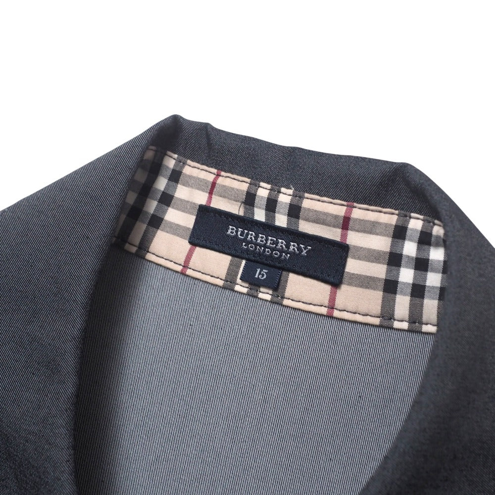 BURBERRY Short sleeve shirt 60% cotton, 35% polyester, 5% polyurethane gray FEB98-563 15ABR Women 15