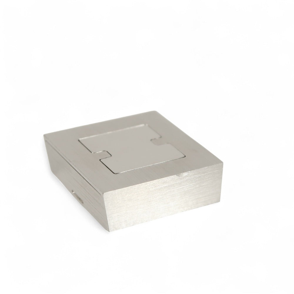 HERMES Photo frame metal Silver Women(Unisex)