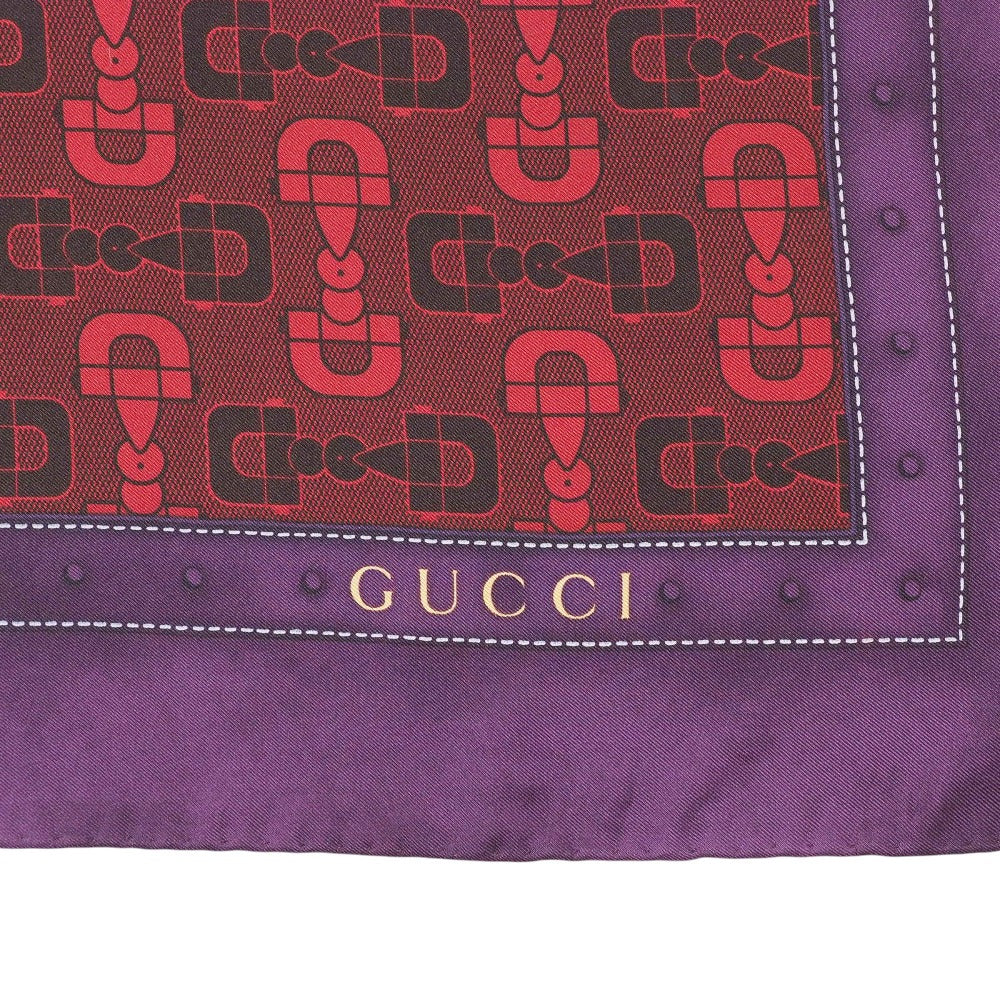 GUCCI scarf silk Purple Wine Red White Green type Yellow type Women