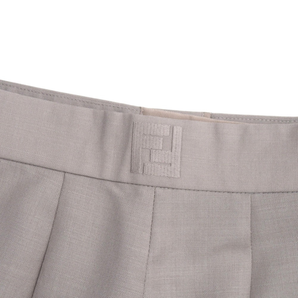 FENDI Shorts 60% mohair, 40% wool mocha brown Women 36