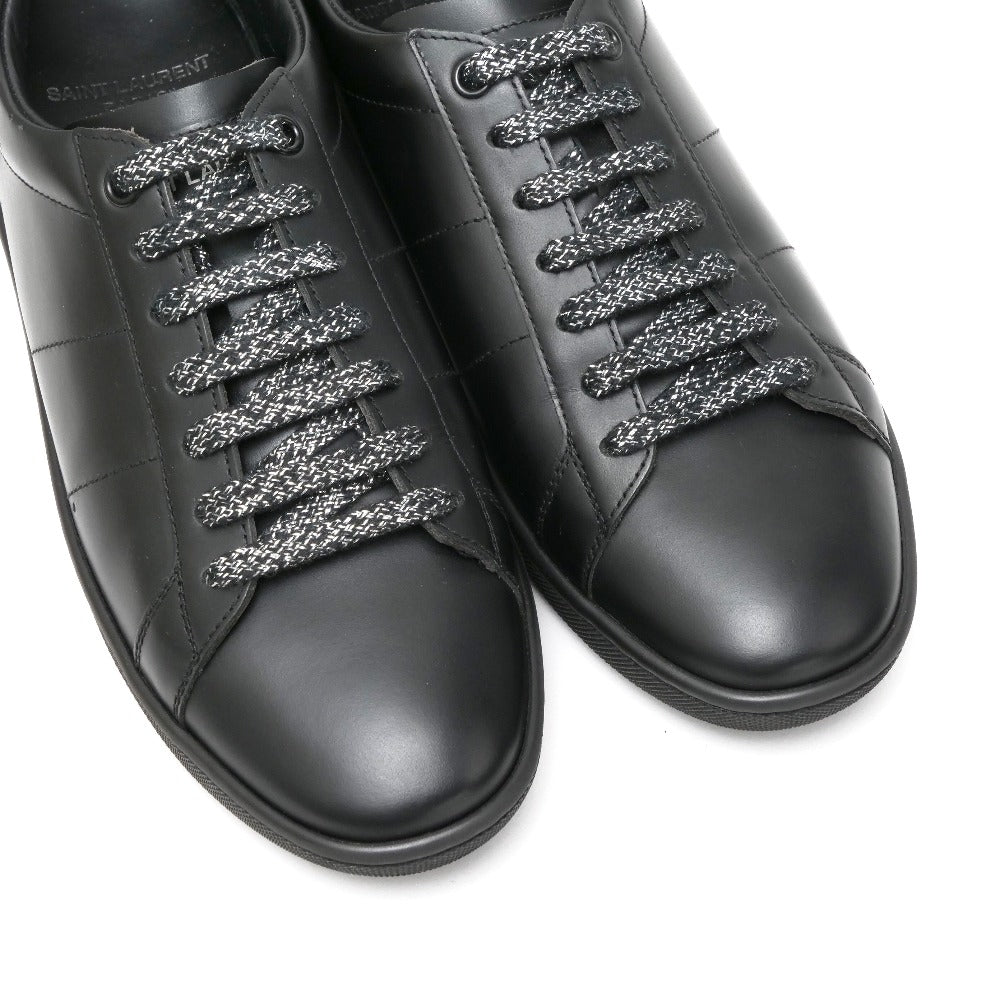 SAINT LAURENT PARIS sneakers leather black DE 484928 37