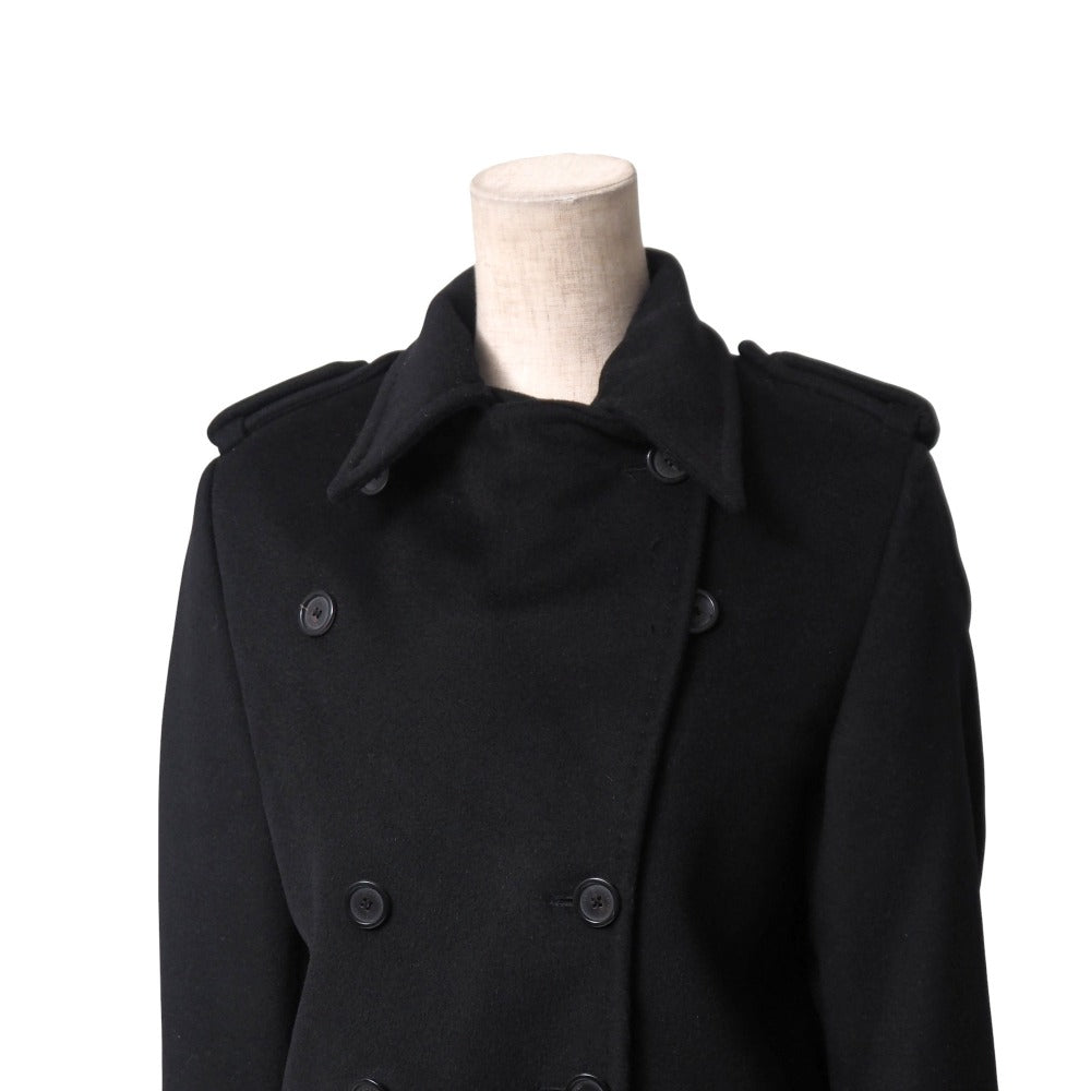 GUCCI pea coat hair black 214-0293-7890 38