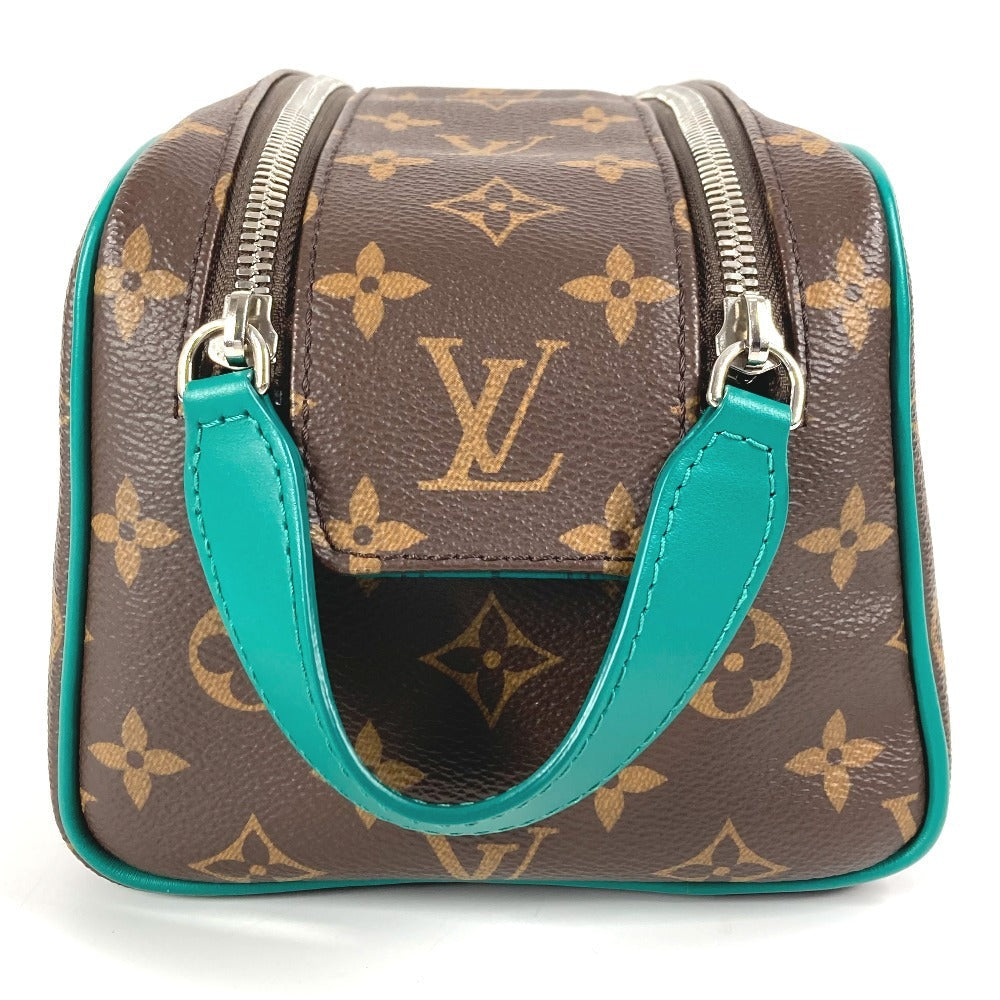 LOUIS VUITTON business bag M12639 Monogram macacer canvas green Monogram Dopp Kit Dopp Kit