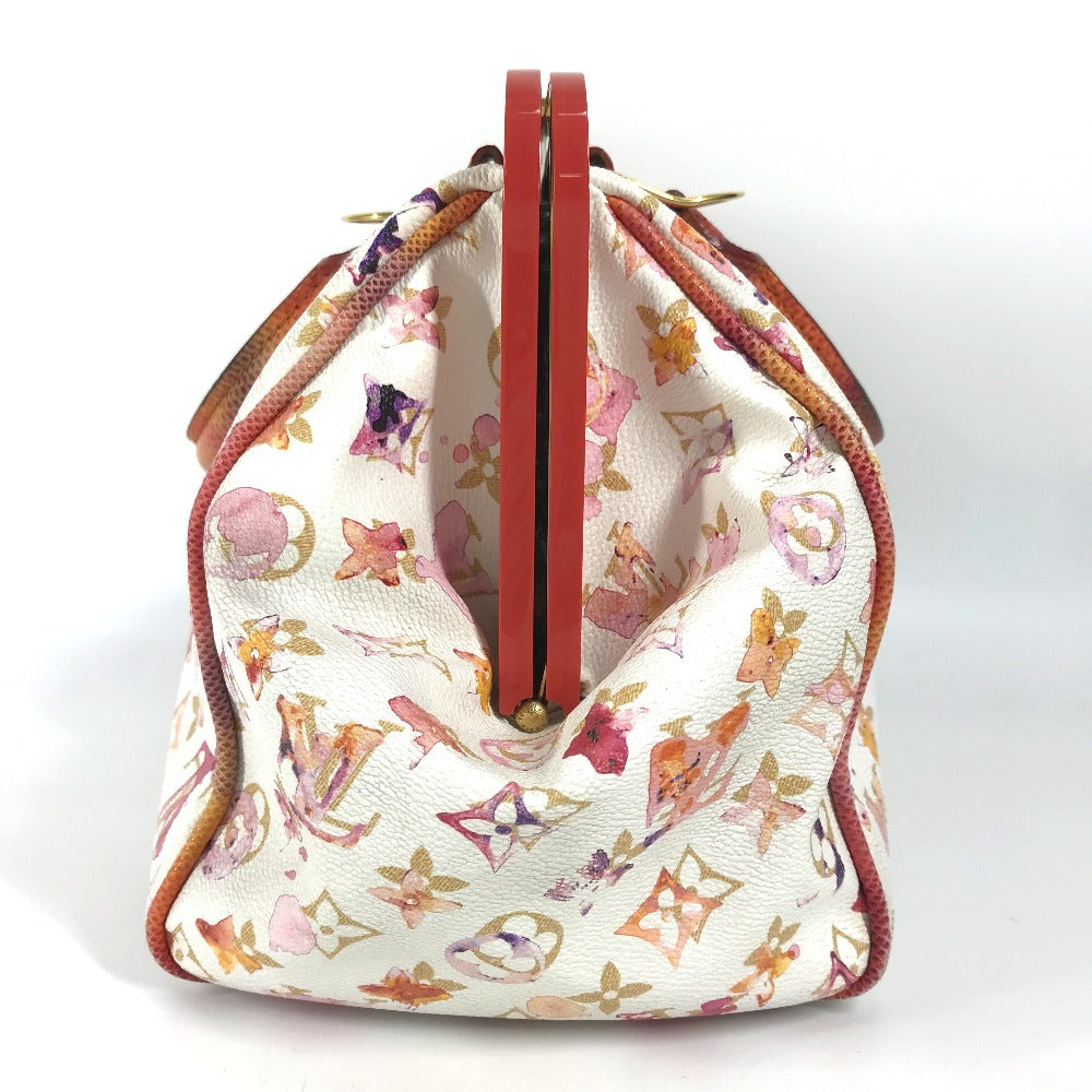 LOUIS VUITTON Handbag M95729 , Monogram Watercolor Canvas/Carong Leather white Monogram water color Speedy 30