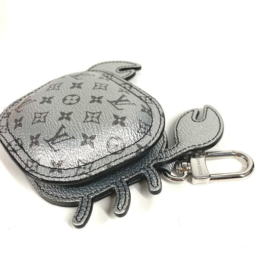 LOUIS VUITTON key ring M02529 leather Silver Monogram LV Club Crab