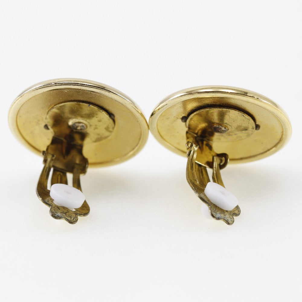 HERMES Earring Plated Gold gold Horn