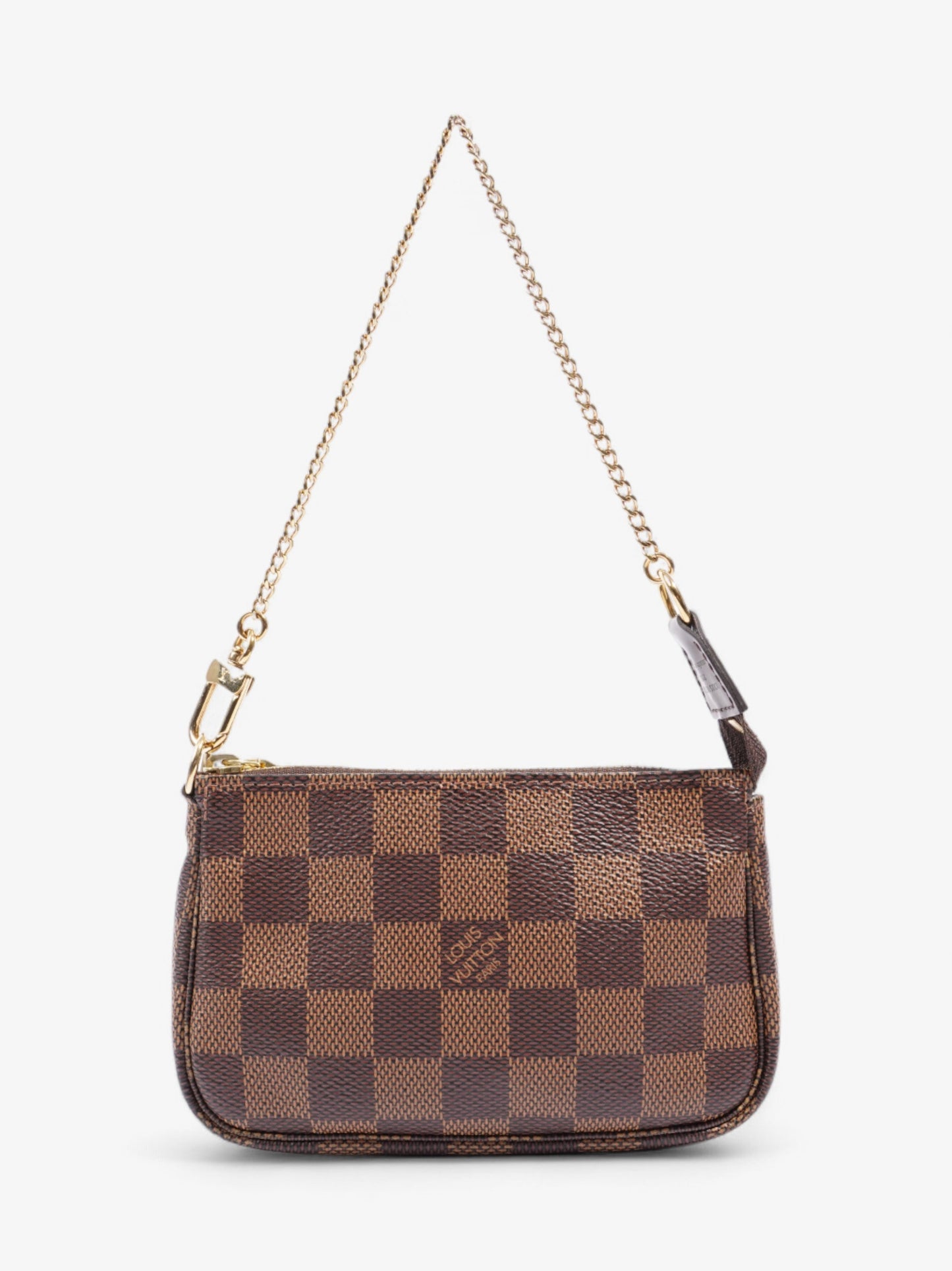 Louis Vuitton Pochette Accessoires Damier Ebene Coated Canvas Mini