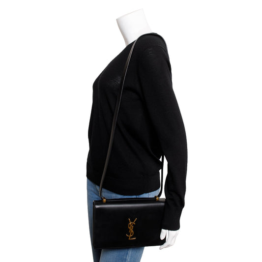 Saint Laurent 2020 Black Calfskin Leather Medium Dylan Shoulder Bag