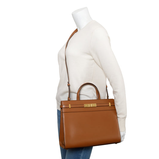 Saint Laurent 2021 Brown Manhattan Tote Bag