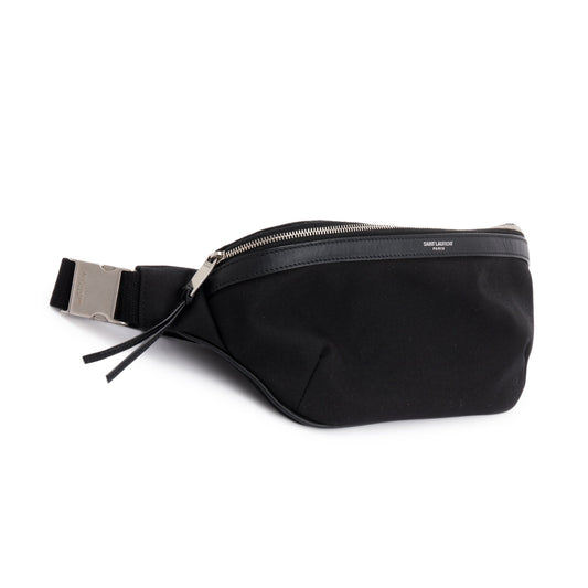 Saint Laurent Black Canvas Classic Crossbody Bag