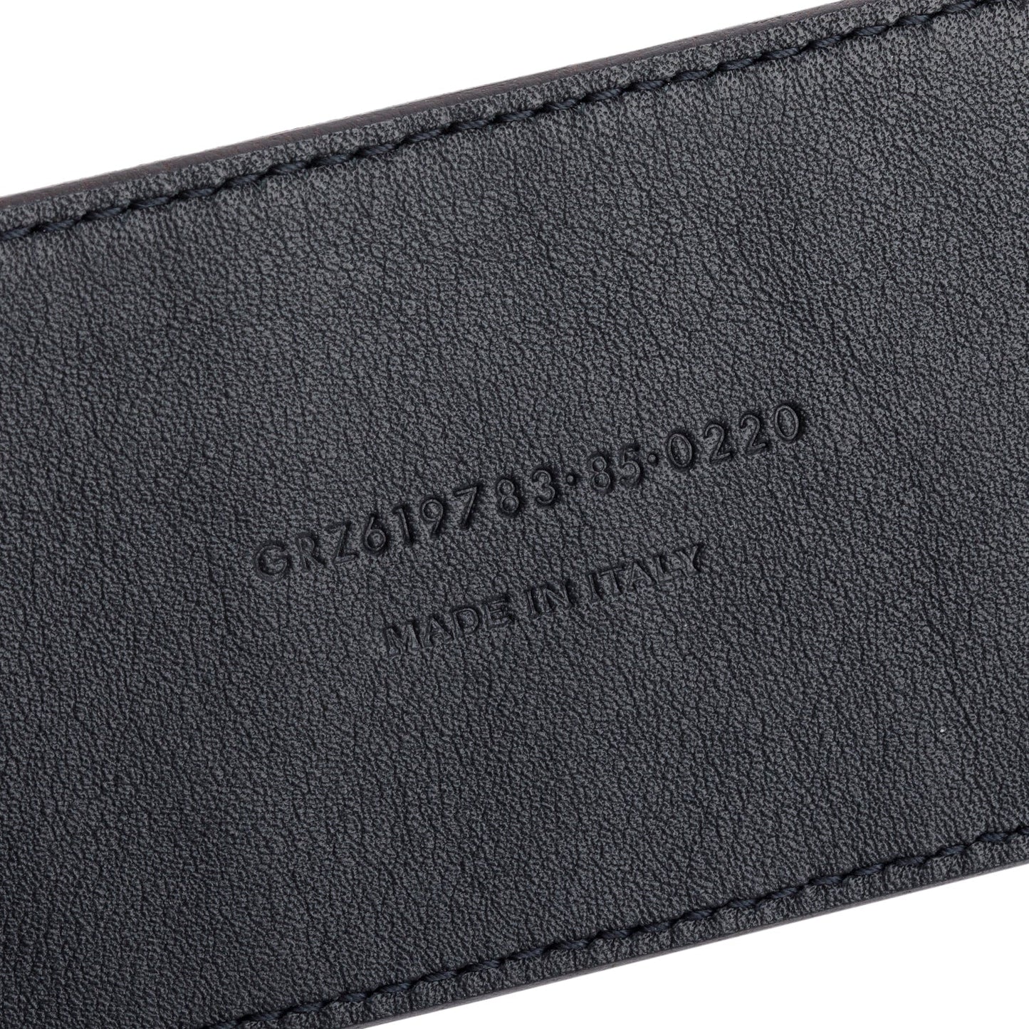 Saint Laurent Brown Croc-Embossed Leather Crescent Moon Buckle Extra Wide Belt 85