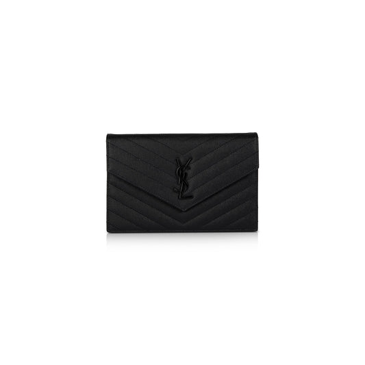 Saint Laurent Classic Monogram Envelope Chain Wallet