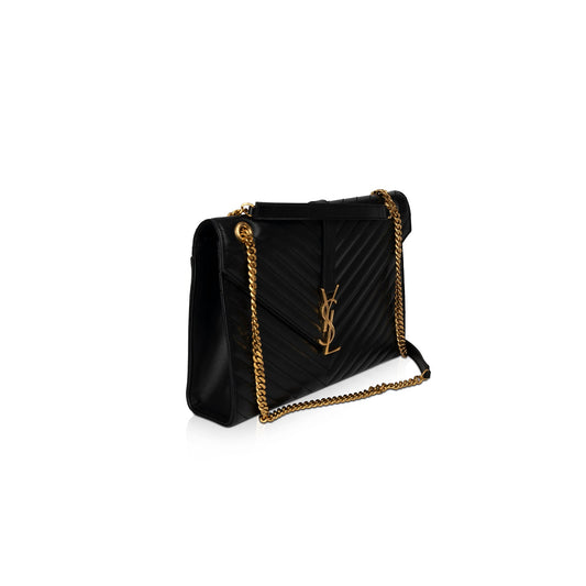 Saint Laurent Large Monogram Matelasse Envelope Chain Bag