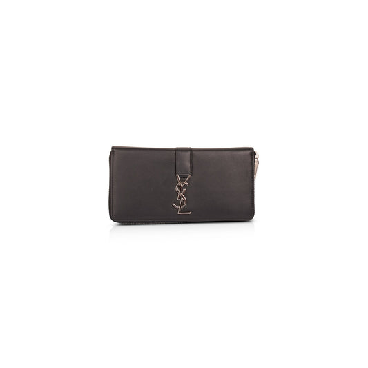 Saint Laurent Leather Continental Wallet