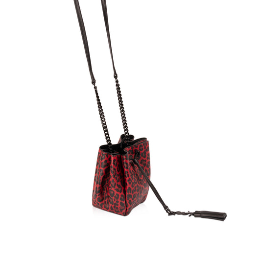 Saint Laurent Monogram Bourse Printed Mini Bucket Bag