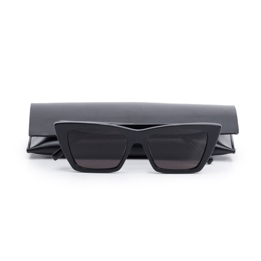 Saint Laurent SL 276 Black Acetate Mica Cat Eye Sunglasses