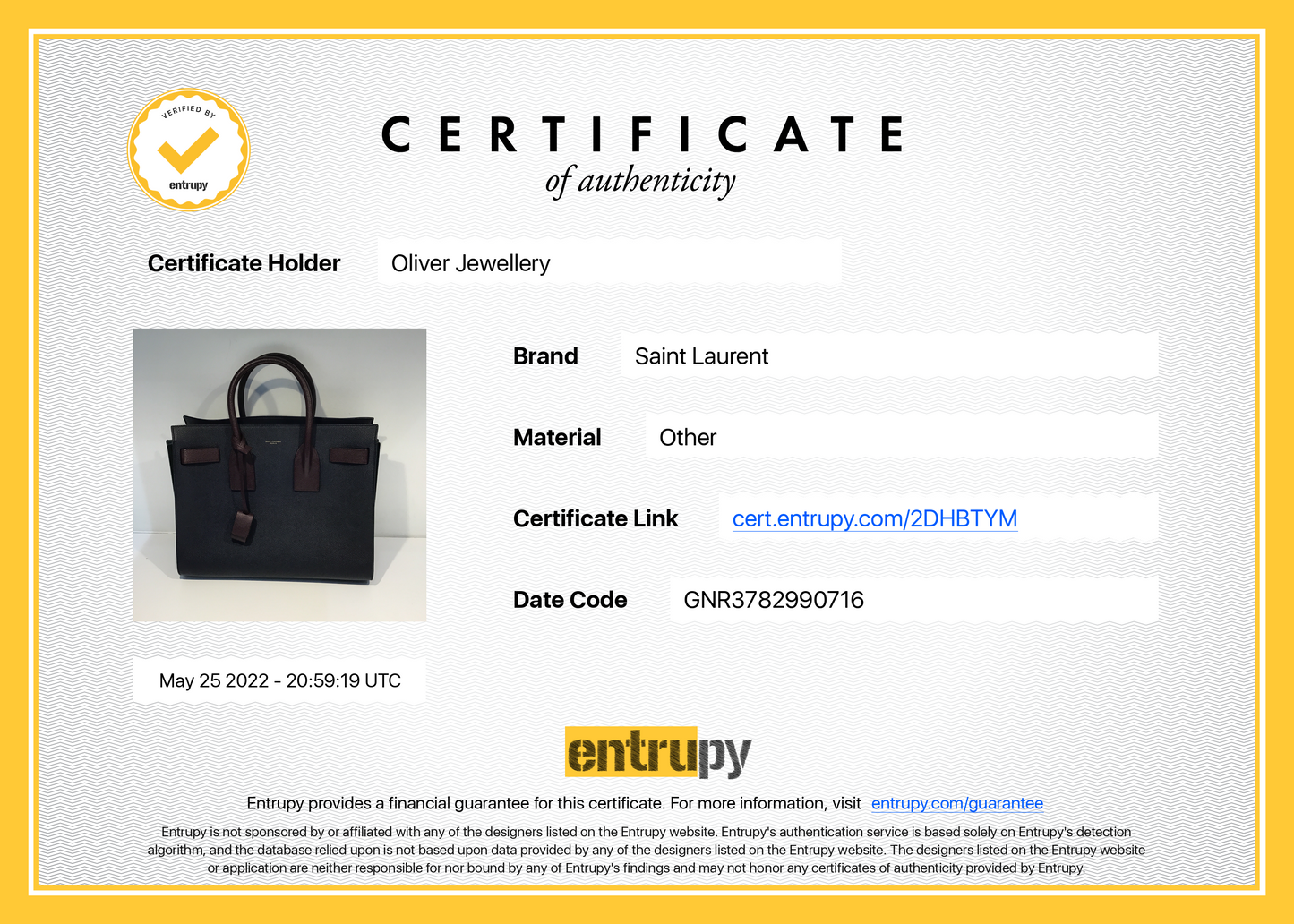 Saint Laurent Small Sac De Jour