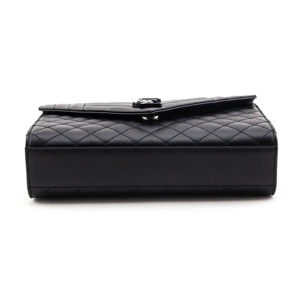 Luxury Saint Laurent Trending 2025 Black Grain de Poudre Mixed Matelasse Triquilt Medium Monogram Satchel