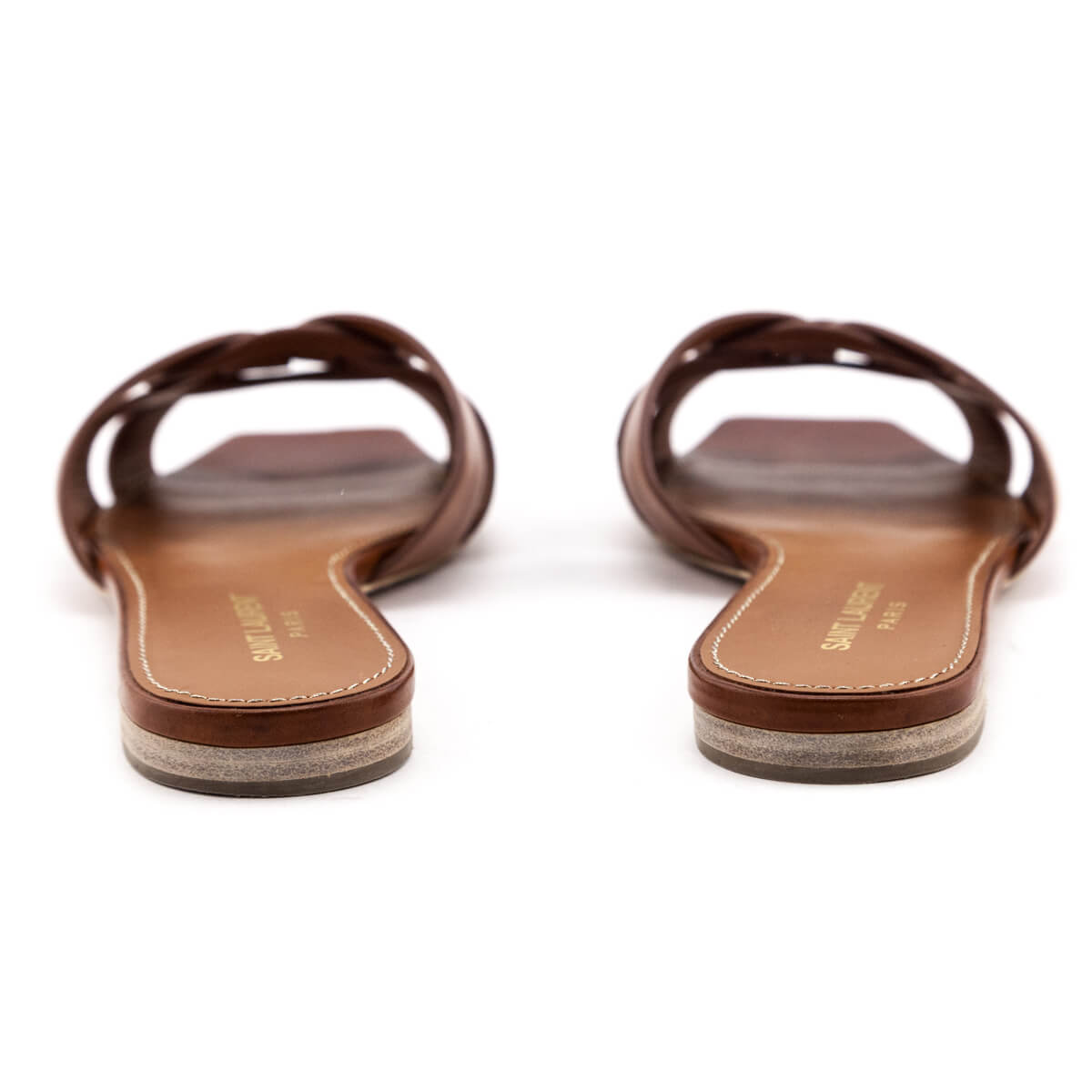 Luxury Saint Laurent Trending 2025 Amber Nu Pieds Tribute Slide Sandals Size US 8.5 | EU 38.5