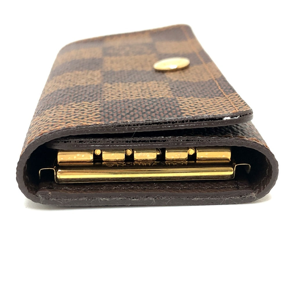 LOUIS VUITTON Key case Key holder âm62631 Damier canvas Brown Multicles 4 Women