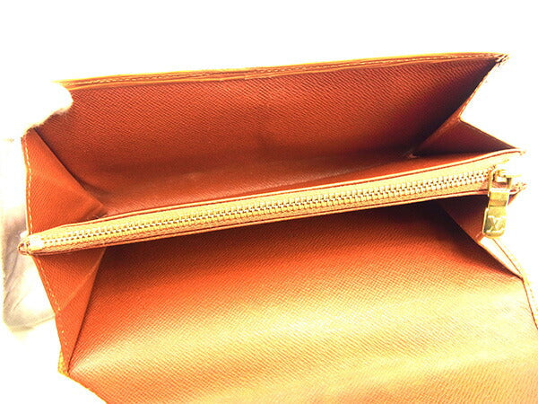 LOUIS VUITTON Long Wallet Purse M63573 Kenya Brown Pochette Porto Monécredi