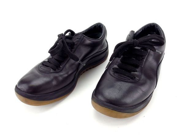 LOUIS VUITTON sneakers Black beige 35 1/2