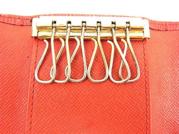LOUIS VUITTON Key case Key holder M63817 Castilian red /Multicles6