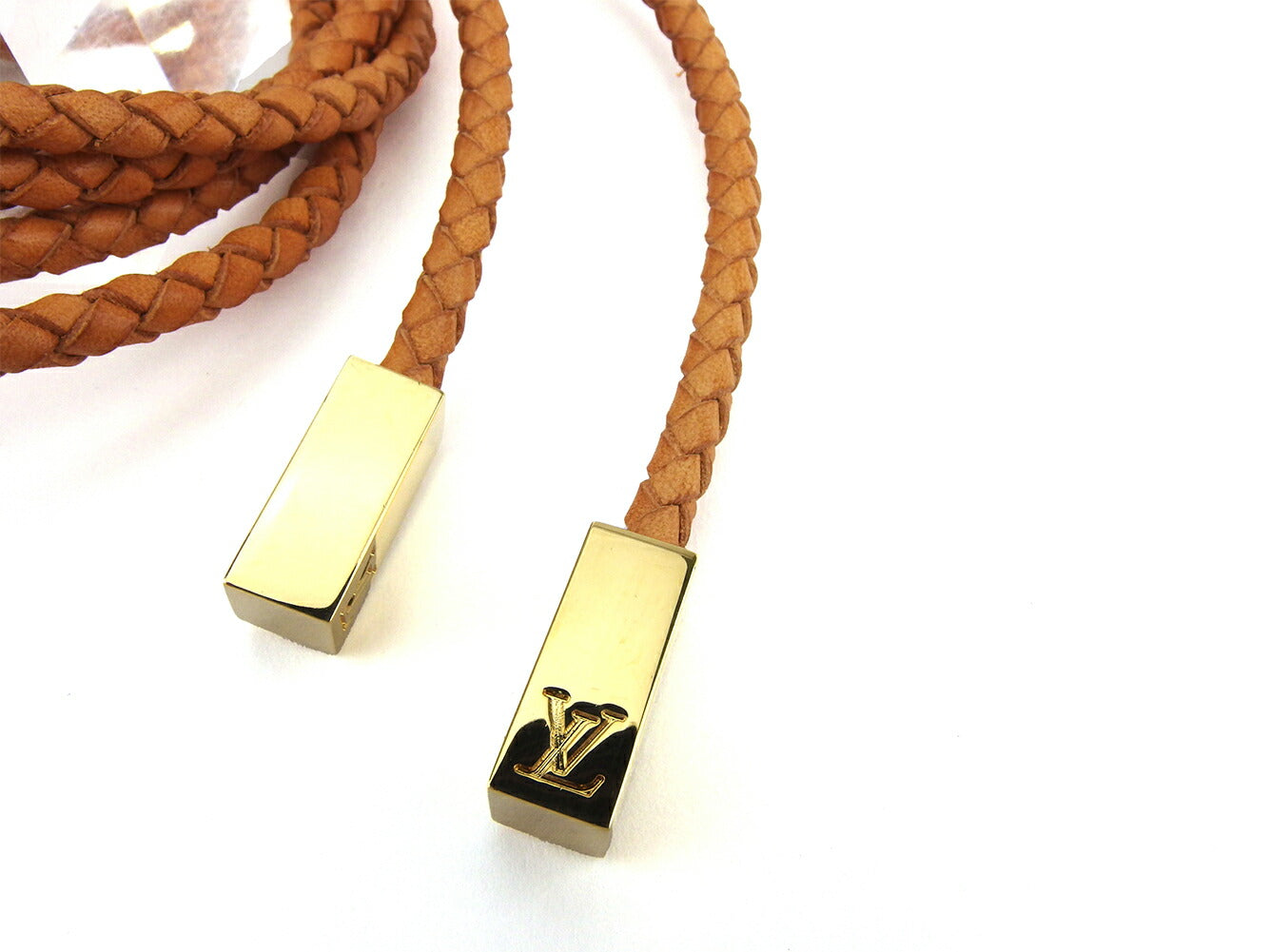 LOUIS VUITTON belt M67302 beige Saintur VVN Trece
