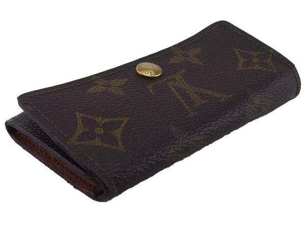 LOUIS VUITTON Key case Key holder M62631 Dark brown x beige Multicles4